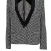Tibi - Black & White Geometric Print Short Blazer Sz S