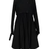 Tibi - Black Cotton Trench Coat Sz 4
