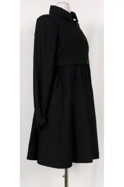 Tibi - Black Cotton Trench Coat Sz 4