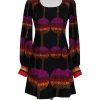 Tibi - Black Dress w/ Tree Print Sz 0