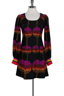 Tibi - Black Dress w/ Tree Print Sz 0