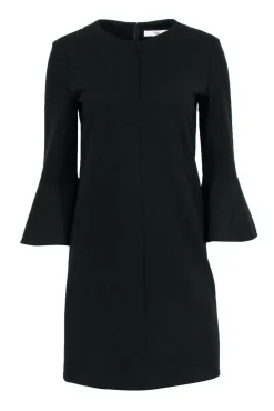 Tibi - Black Zip-Up Front Bell Sleeve Dress Sz 4