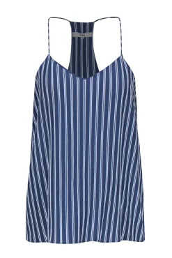Tibi - Blue & White Striped Racerback Tank Sz 6