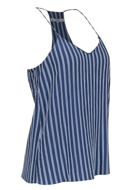 Tibi - Blue & White Striped Racerback Tank Sz 6