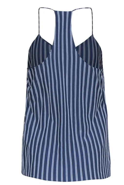 Tibi - Blue & White Striped Racerback Tank Sz 6