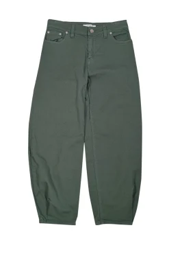 Tibi - Green Cotton Drill Pant Sz 00