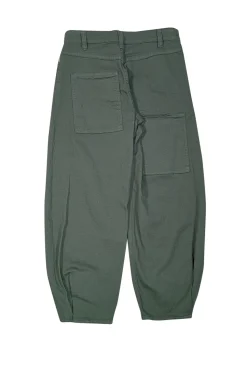Tibi - Green Cotton Drill Pant Sz 00
