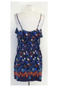 Tibi - Multicolor Floral Silk Spaghetti Strap Dress Sz 8