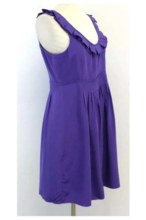 Tibi - Purple Silk Sleeveless Silk Dress Sz 8