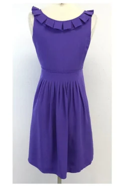 Tibi - Purple Silk Sleeveless Silk Dress Sz 8