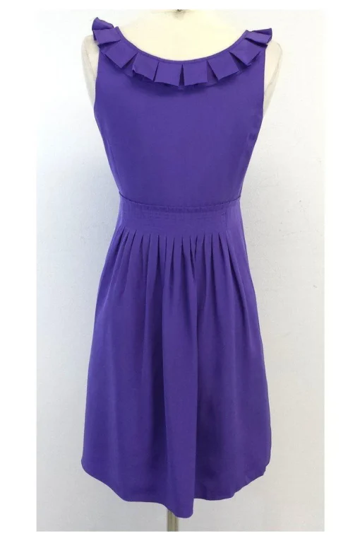 Tibi - Purple Silk Sleeveless Silk Dress Sz 8