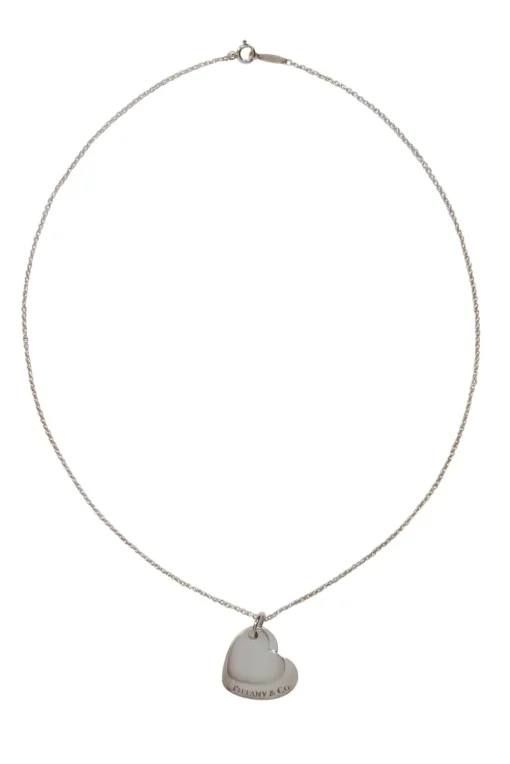 Tiffany & Co. - Sterling Silver Double Heart Tag Necklace