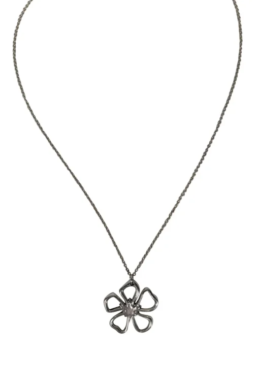 Tiffany & Co. - Sterling Silver Flower Pendant Necklace