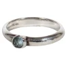 Tiffany & Co. - Sterling Silver Ring w/ Aquamarine Gem Sz 6