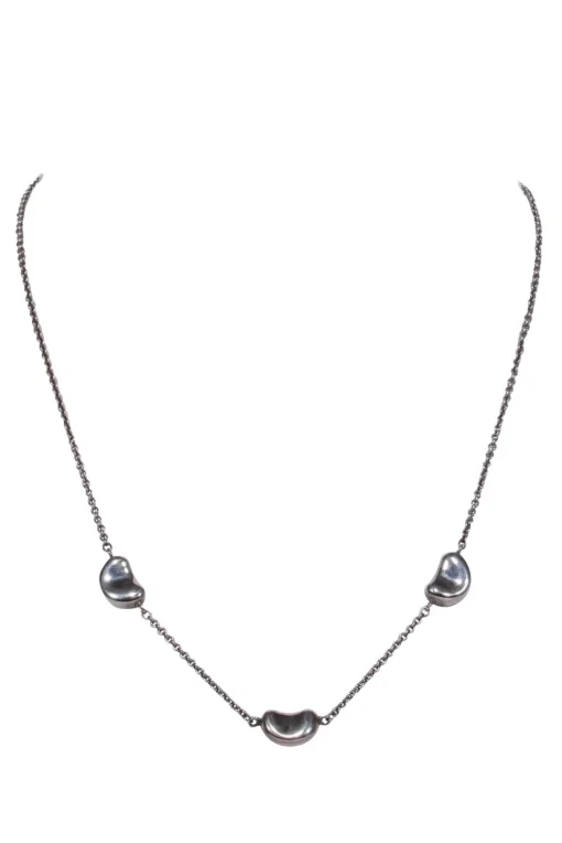 Tiffany & Co. - Sterling Silver Short Necklace w/ Bean-Style Beads