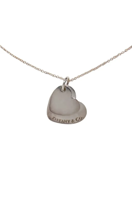 Tiffany & Co. - Sterling Silver Double Heart Tag Necklace