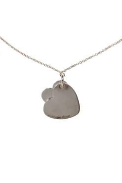 Tiffany & Co. - Sterling Silver Double Heart Tag Necklace
