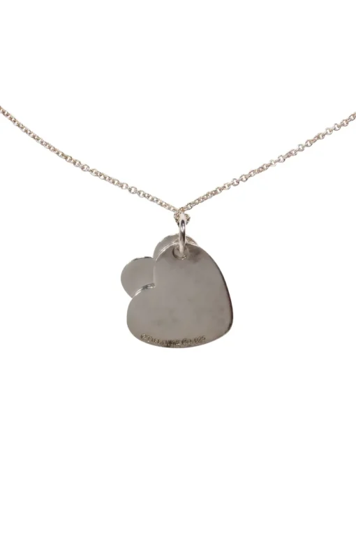 Tiffany & Co. - Sterling Silver Double Heart Tag Necklace
