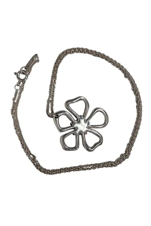 Tiffany & Co. - Sterling Silver Flower Pendant Necklace
