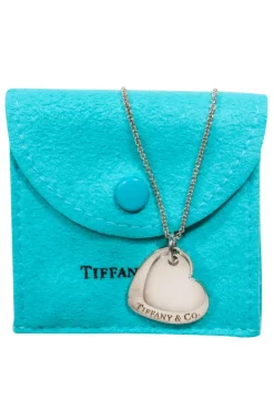 Tiffany & Co. - Sterling Silver Double Heart Tag Necklace