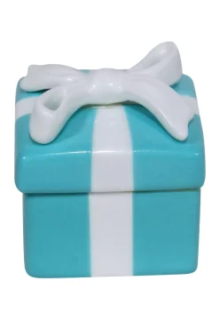 Tiffany & Co. - Tiffany Blue & White Ceramic Present Tree Ornament