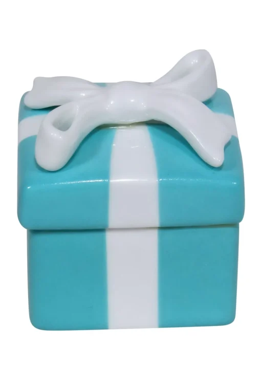 Tiffany & Co. - Tiffany Blue & White Ceramic Present Tree Ornament