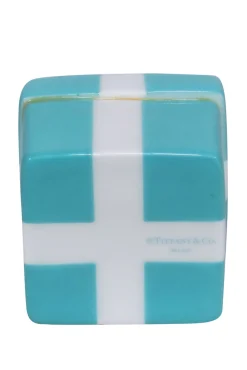 Tiffany & Co. - Tiffany Blue & White Ceramic Present Tree Ornament