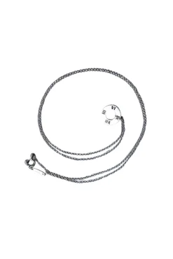 Tiffany & Co. Sterling Silver Roman Numeral Pendant Necklace