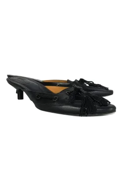 Tod's - Black Pointed Loafer Mules Sz 10