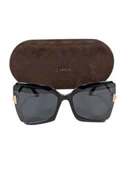 Tom Ford - Black & Gold "Jacquetta" Sunglasses