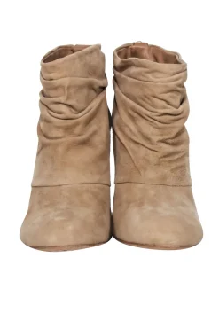 Tory Burch - Beige Suede Heel Booties Sz 7.5