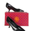 Tory Burch - Black Leather 65MM Angle Pump Sz 8.5