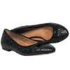 Tory Burch - Black Leather Quilted Ballet Flats w/ Bow Sz 9