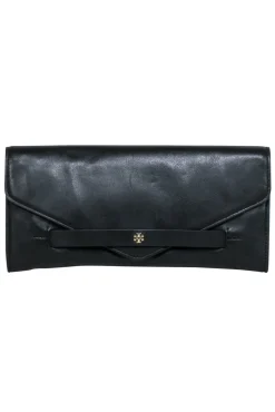 Tory Burch - Black Leather Long Clutch