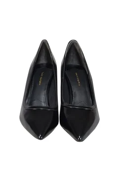 Tory Burch - Black Leather 65MM Angle Pump Sz 8.5