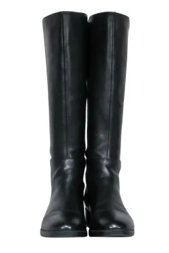Tory Burch - Black Leather "Caitlin" Stretch Boots Sz 9