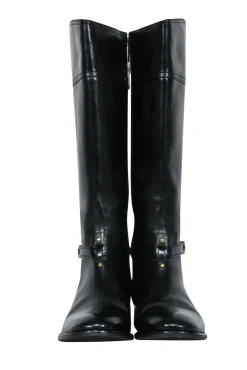 Tory Burch - Black Leather Riding Boots Sz 11