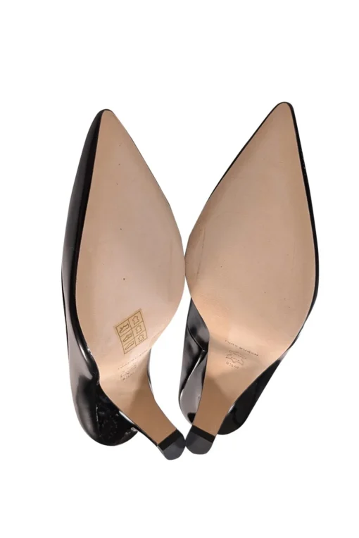 Tory Burch - Black Leather 65MM Angle Pump Sz 8.5