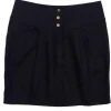 Tory Burch - Black Linen Buttoned Skirt Sz 8