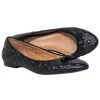 Tory Burch - Black Quilted Leather Ballet Flats w/ Bow Sz 9.5