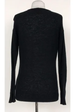 Tory Burch - Black Studded Neckline Sweater Sz S