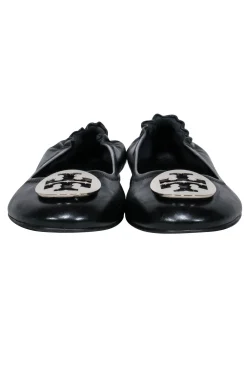 Tory Burch - Classic Black & Silver Flats Sz 10