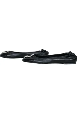 Tory Burch - Classic Black & Silver Flats Sz 10