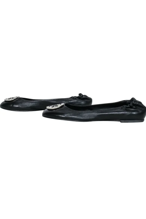 Tory Burch - Classic Black & Silver Flats Sz 10