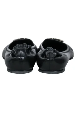Tory Burch - Classic Black & Silver Flats Sz 10