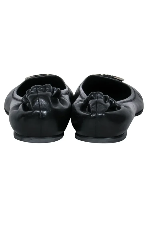 Tory Burch - Classic Black & Silver Flats Sz 10