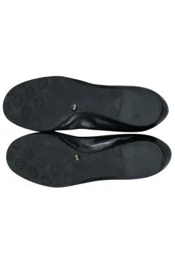 Tory Burch - Classic Black & Silver Flats Sz 10