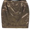 Tory Burch - Gold Metallic Pencil Skirt Sz 14