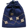 Tory Burch - Gold-Toned Chain & Pearl Clover Rope Necklace