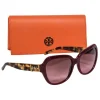 Tory Burch - Maroon Round Large Sunglasses